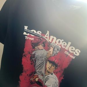 Shohei Ohtani and Mike Trout Los Angeles Angels T-shirt